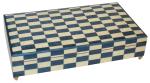 Nr.112M06 Intarsien Blau/Weiss